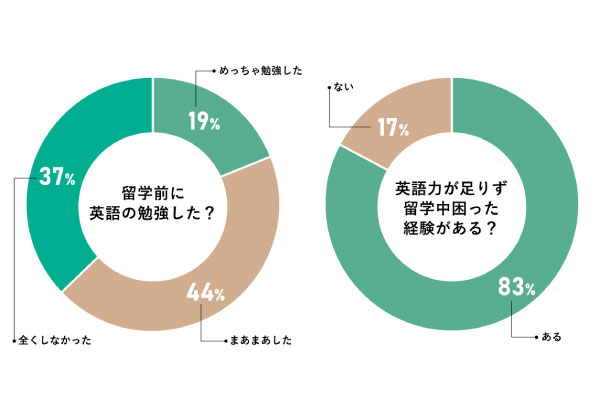 留学に必要な英語力のアンケート